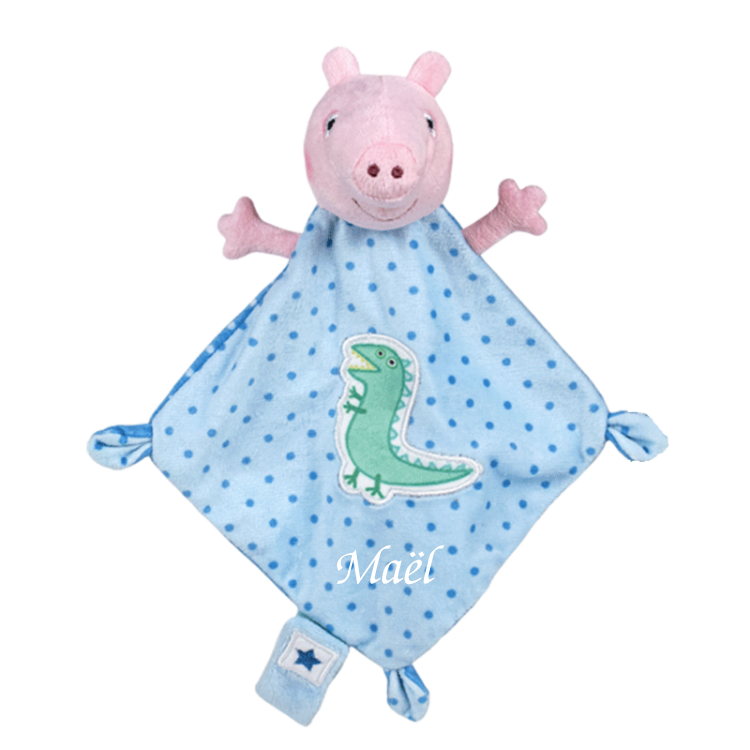 Peppa pig - comforter pig blue crocodile 22 cm 
